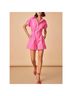 Hunter Bell 100% Cotton Solid Pink Jumpsuit Size 6 - photo 5
