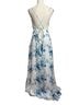 Lulus Floral White Blue Casual Dress Size XL - photo 2