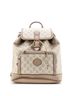 Gucci 100% Coatead Canvas Tan Interlocking G Patch Drawstring Flap Backpack GG Coated Canvas Small One size - photo 1