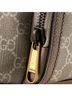 Gucci 100% Coatead Canvas Tan Interlocking G Patch Drawstring Flap Backpack GG Coated Canvas Small One size - photo 6