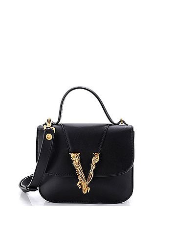 Versace Virtus Top Handle Bag Leather Small (view 1)