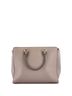 Prada 100% Leather Gray Convertible Open Tote Saffiano Leather Medium One size - photo 4