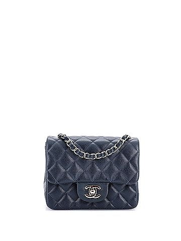 Chanel Square Classic Single Flap Bag Quilted Caviar Mini (view 1)