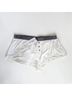 Plush Solid White Gray Shorts Size XL - photo 4