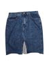 Rag & Bone 100% Cotton Solid Blue Denim Skirt Size 32 - photo 1