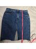 Rag & Bone 100% Cotton Solid Blue Denim Skirt Size 32 - photo 8