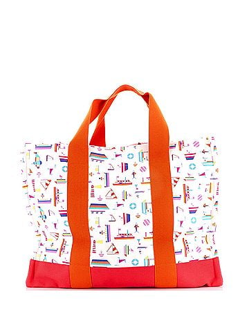 Hermès Petit Chartier Nappy Bag Printed Toile Large (view 2)