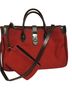 Dooney & Bourke 100% Canvas Solid Red Leather Tote One size - photo 1