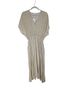 Samsoe Samsoe 100% Recycled Polyester Polka Dots Tan Ivory White Casual Dress Size S - photo 4