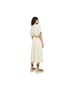 Samsoe Samsoe 100% Recycled Polyester Polka Dots Tan Ivory White Casual Dress Size S - photo 2