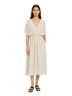 Samsoe Samsoe 100% Recycled Polyester Polka Dots Tan Ivory White Casual Dress Size S - photo 1