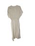 Samsoe Samsoe 100% Recycled Polyester Polka Dots Tan Ivory White Casual Dress Size S - photo 5