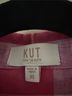Kut from the Kloth Plaid Pink Yellow Blue Button-Down Shirt Size XS - photo 3