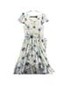 DKNY 100% Polyester 100% Polyester 100% Polyester Floral Multi Color Cocktail Dress Size 12 - photo 1