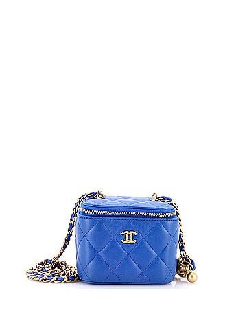 Chanel Pearl Crush Vanity Case with Chain Quilted Lambskin Mini (view 1)