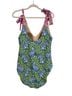 Printfresh Floral Animal Print Green Pink Blue White One Piece Swimsuit Size 2X - photo 2