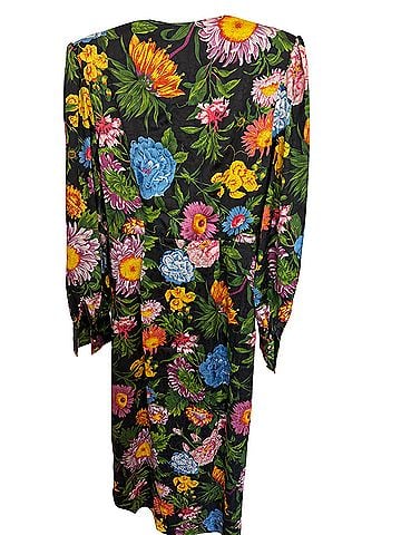 Ronny Kobo Nina floral faux wrap floral Cocktail Dress (view 2)