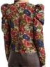 Walter Baker 100% Polyester Floral Green Red Long Sleeve Blouse Size L - photo 2
