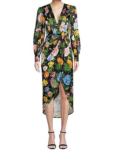 Ronny Kobo Nina floral faux wrap floral Cocktail Dress (view 1)