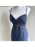 Likely Leopard Print Blue Cocktail Dress Size S - photo 4