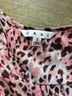 CAbi 100% Polyester Animal Print Pink Brown Sleeveless Top Size S - photo 3