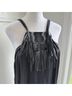 Maje 100% Silk 100% Lambskin Black Cocktail Dress Size M - photo 5