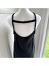 Maje 100% Silk 100% Lambskin Black Cocktail Dress Size M - photo 9