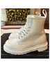 Dr. Martens 100% Leather White Boots Size 6 - photo 6