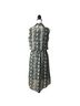 MSK 100% Polyester Snake Print Blue Black Casual Dress Size 6 - photo 2