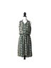 MSK 100% Polyester Snake Print Blue Black Casual Dress Size 6 - photo 1