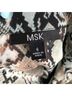 MSK 100% Polyester Snake Print Blue Black Casual Dress Size 6 - photo 3