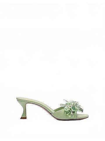 Alexandre Birman Women's Sierra 60 Retro Mules in Green (view 1)