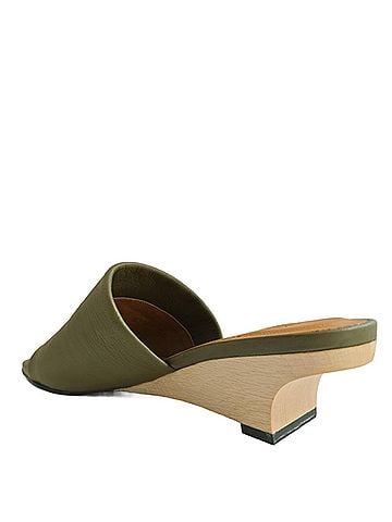 Coclico Women's Vita Demi Wedge Slide in Artichoke (view 2)