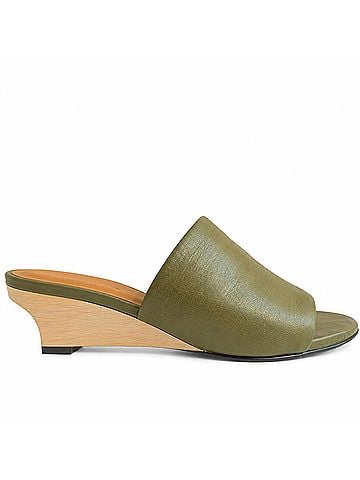 Coclico Women's Vita Demi Wedge Slide in Artichoke (view 1)