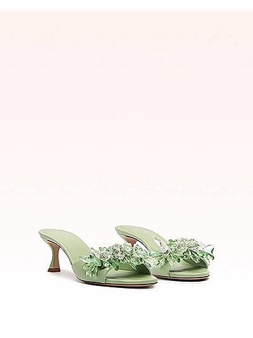 Alexandre Birman Women's Sierra 60 Retro Mules in Green (view 2)