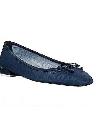 Stuart Weitzman Women's Arabella Ballet Flat in Navy (view 2)