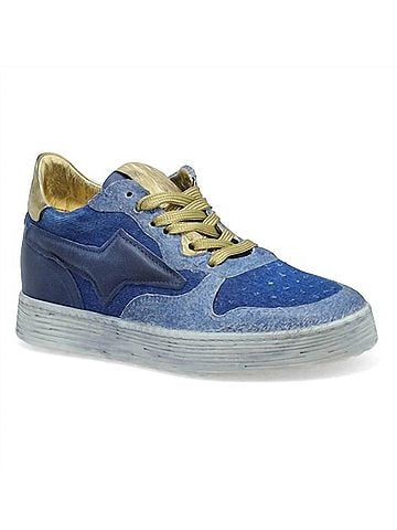 A.S.98 Women's Auggie Sneaker in Denim-Combo (view 1)