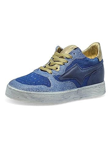 A.S.98 Women's Auggie Sneaker in Denim-Combo (view 2)