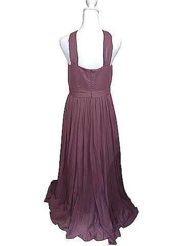 Weddington Way Bridesmaid Halter Neck Maxi Chiffon Gown Cocktail Dress (view 2)