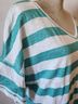 Chico's Stripes Blue White Short Sleeve Top Size XL - photo 9
