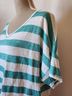 Chico's Stripes Blue White Short Sleeve Top Size XL - photo 8