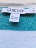 Chico's Stripes Blue White Short Sleeve Top Size XL - photo 3