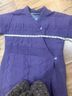 Gudrun Sjödén 55% Linen 45% Cotton 100% Cotton Purple Coat Size M - photo 5