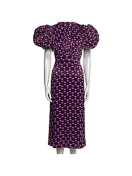ROTATE Chic Floral Puff Sleeve Midi Dress Casual Dress (view 1)