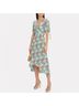 Intermix Floral Green White Casual Dress Size 2 - photo 3