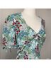 Intermix Floral Green White Casual Dress Size 2 - photo 5