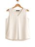 Karl Lagerfeld for Impulse 100% Poly Chiffon White Sleeveless Top Size XL - photo 2