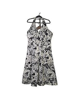 Banana Republic Floral Monochrome Halter Dress  Casual Dress (view 1)