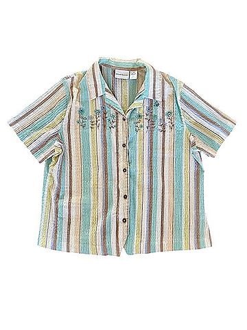 Alfred Dunner Short Sleeve Button-Down Shirt (view 1)