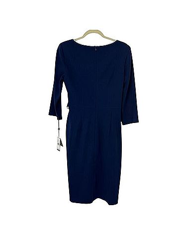 Adrianna Papell Tipped Crepe Tie Dress Casual Dress (view 2)